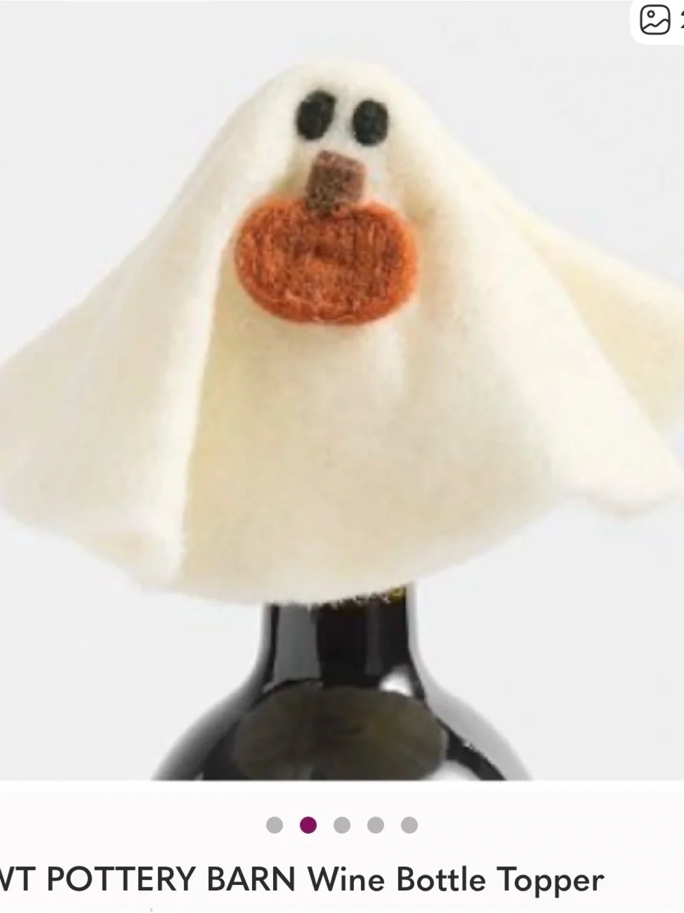 NWT POTTERY BARN WINE TOPPER